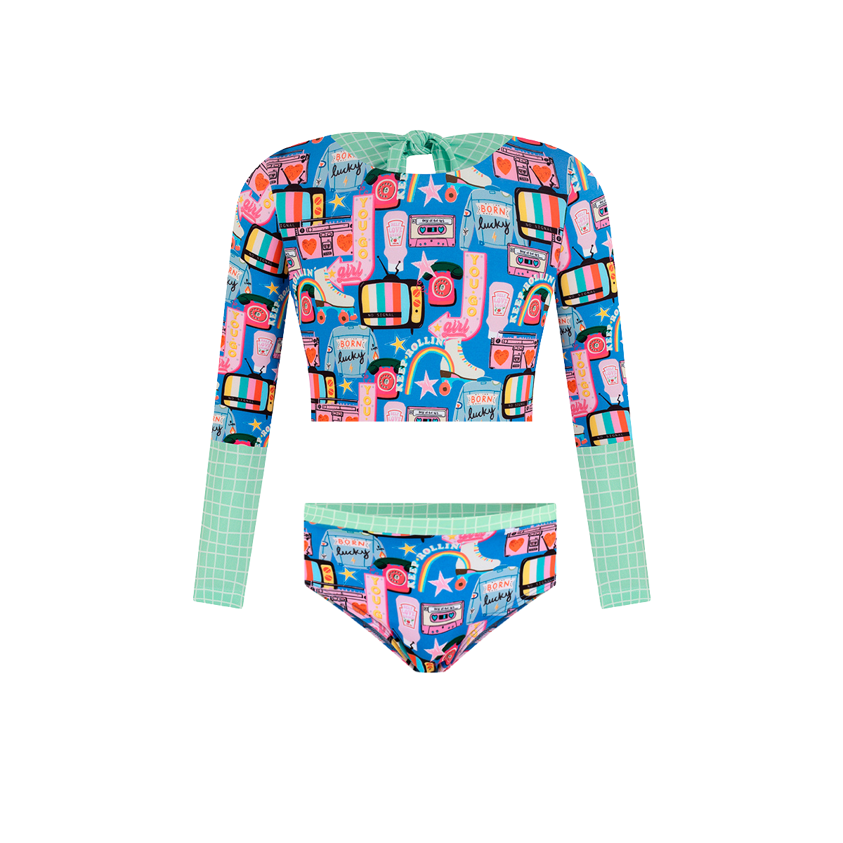 RETRO VIBES- SLEEVE BIKINI