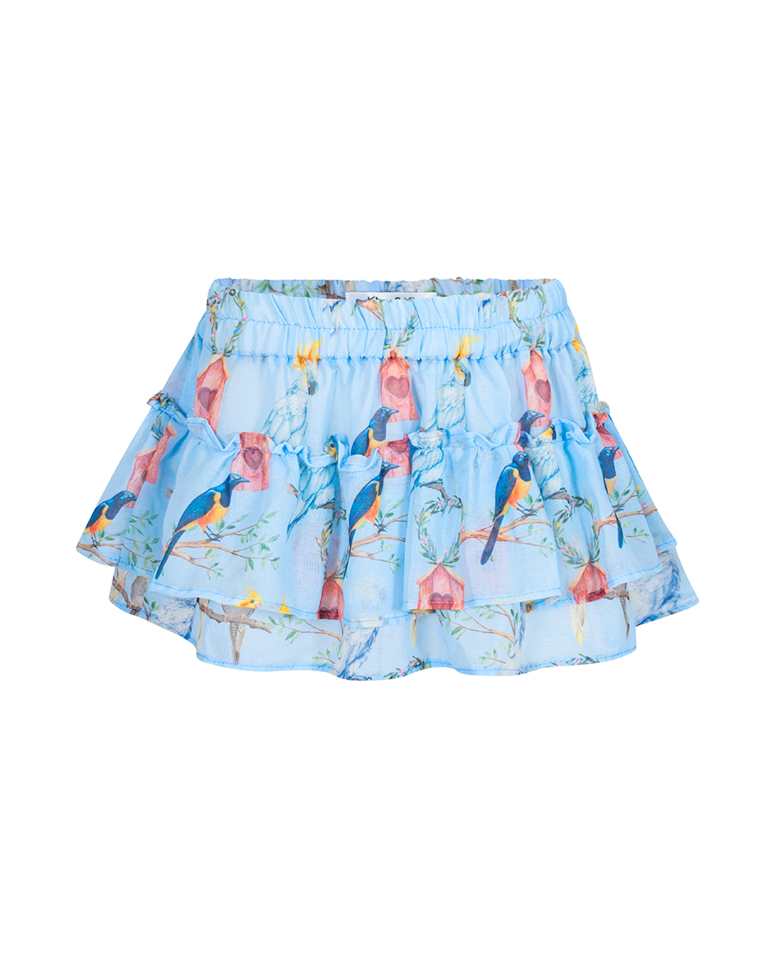 COCKATOO IN BLUE SKIRT