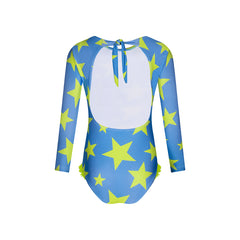 NEON  STARS LONG-SLEEVE ONE PIECE