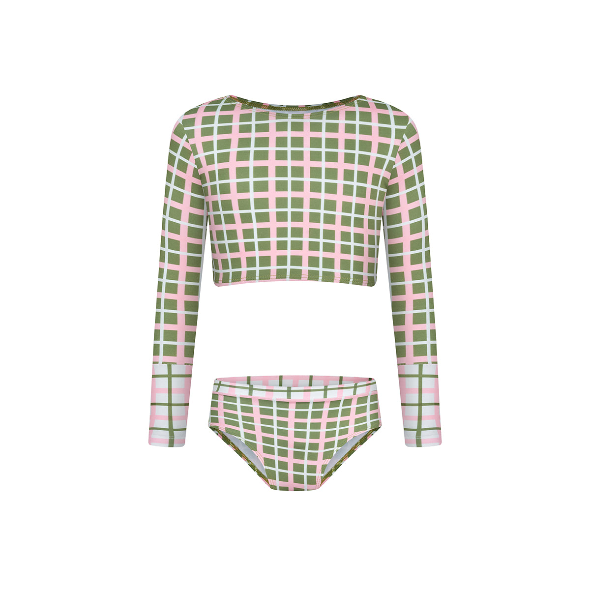 OLIVE BLUSH- SLEEVE BIKINI
