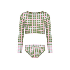 OLIVE BLUSH- SLEEVE BIKINI