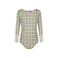 OLIVE BLUSH - SLEEVE SWIMSUIT