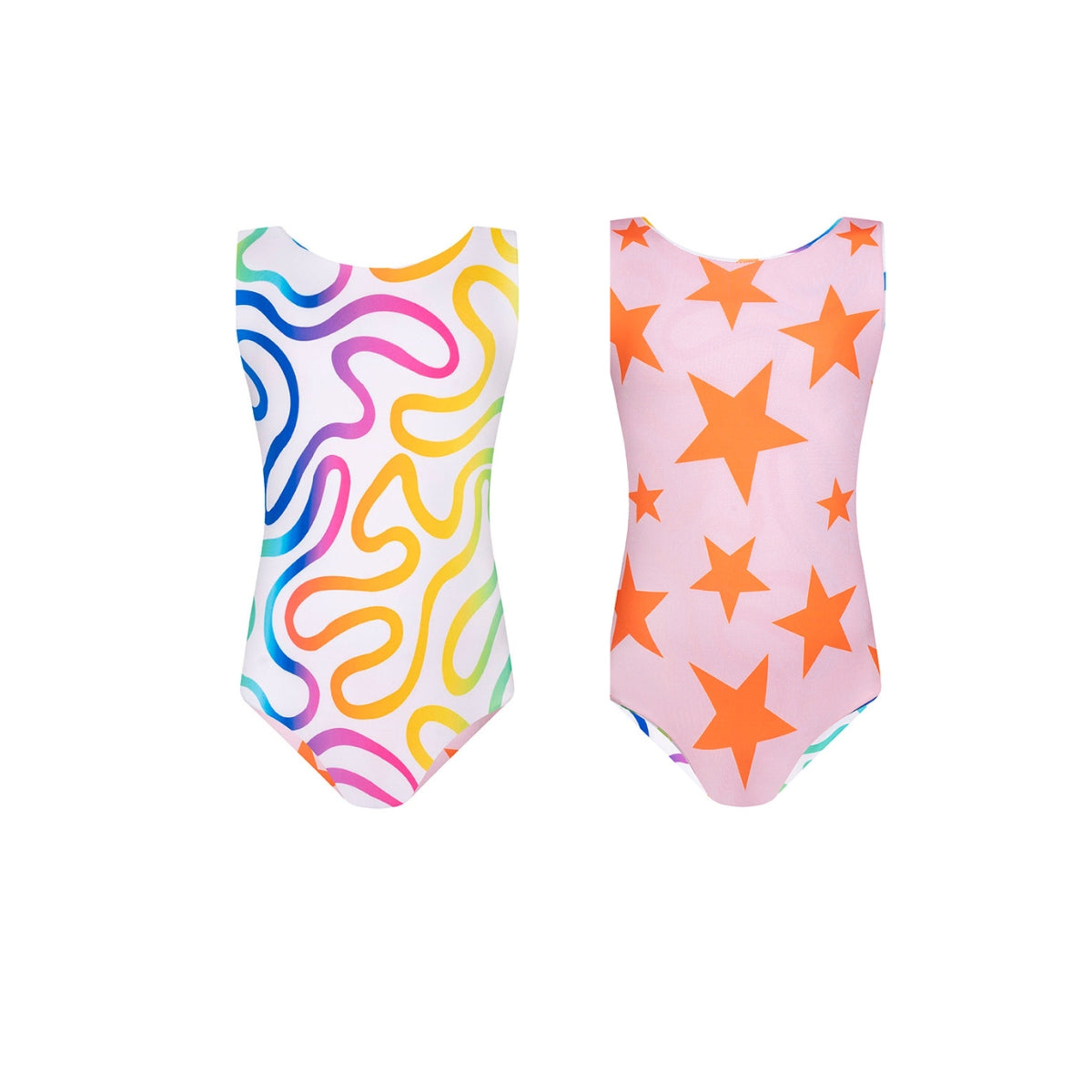 RAINBOW STARS REVERSIBLE  ONE PIECE