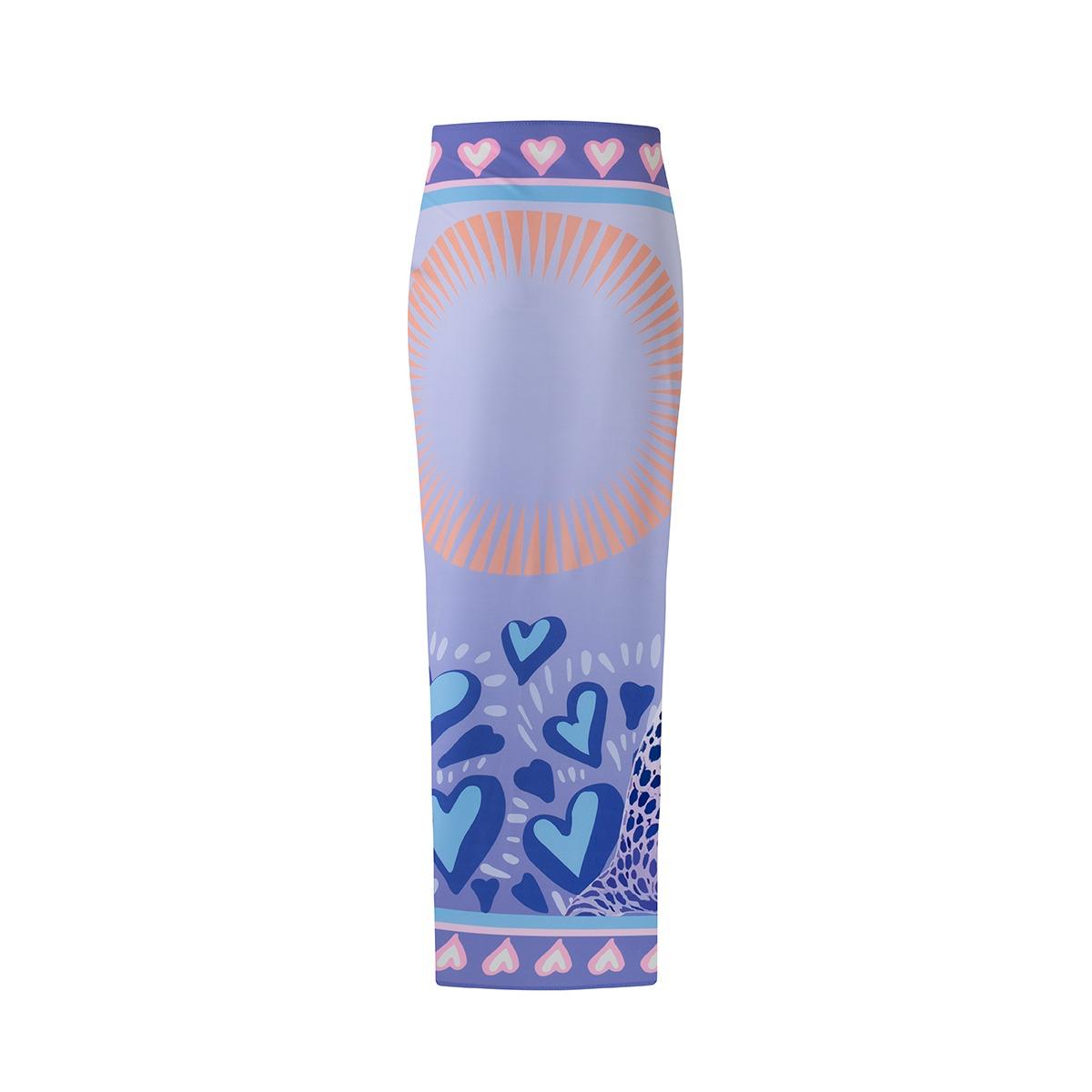 SARONG CHEETAH MORADO - Vista plana