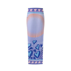 SARONG CHEETAH MORADO - Vista plana