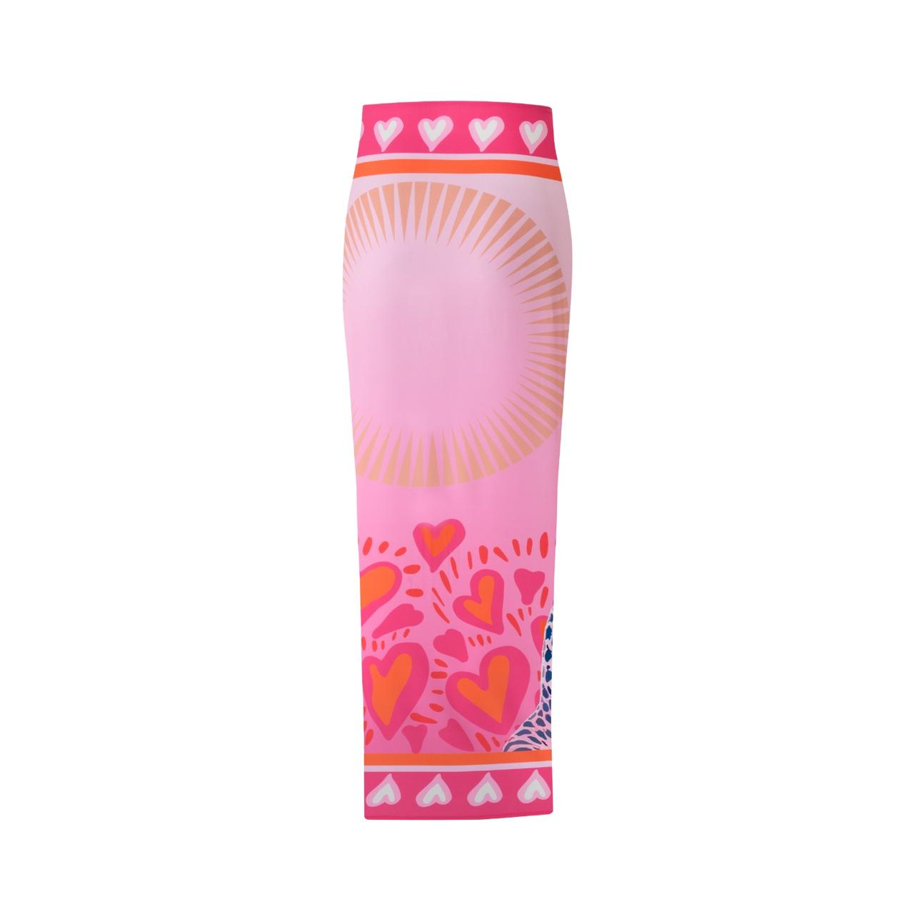 SARONG CHEETAH ROSADO - Vista plana